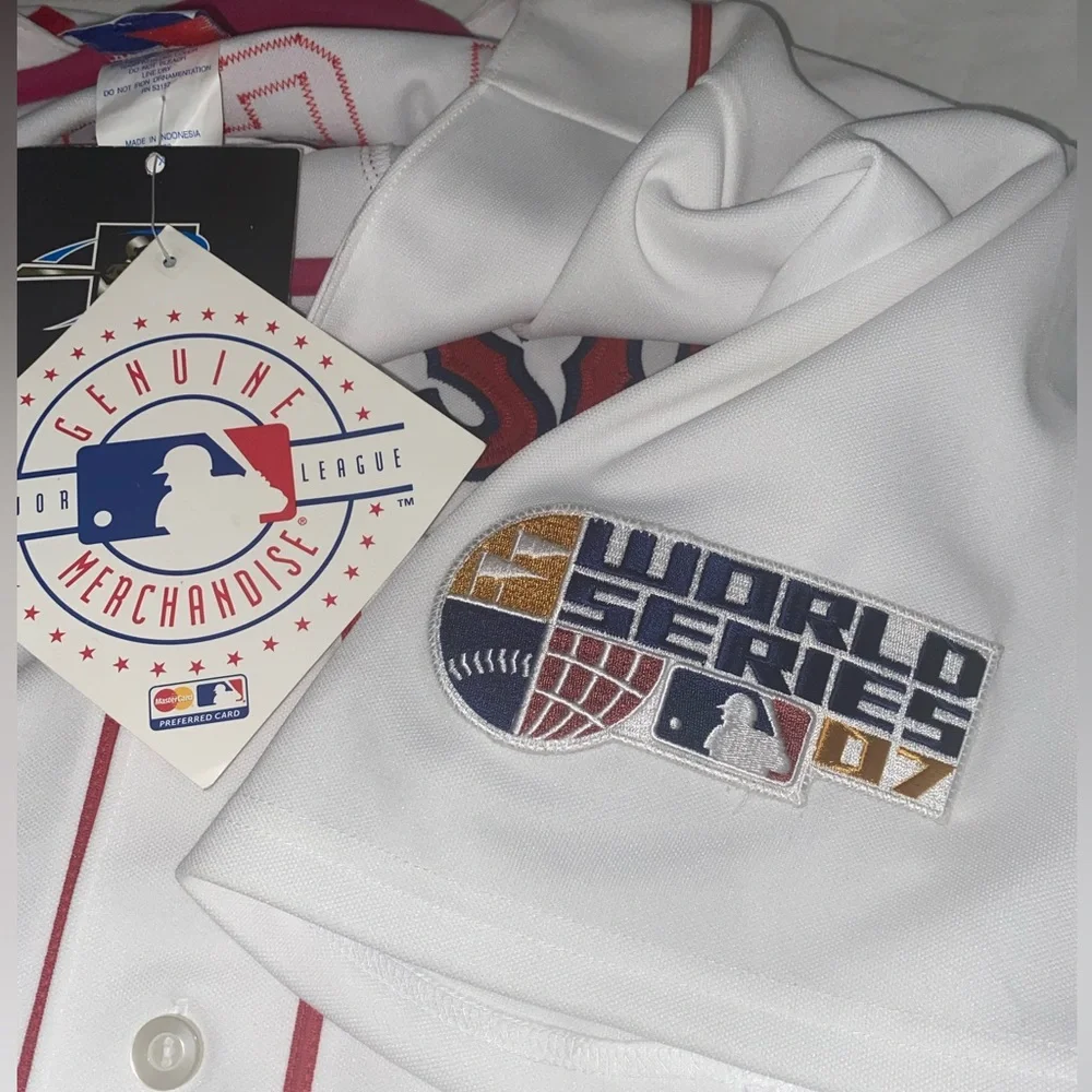 Red Sox Baseball ELLSBURY JERSEY Genuine Merch Maj 07 World Series MLB XL - Picture 2 of 15